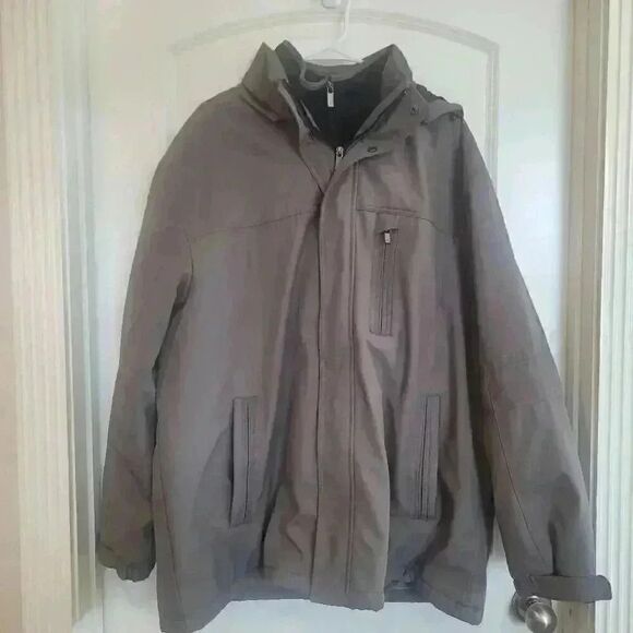 Weather Proof Men's Gray Polyester Coat - Picture 2 of 10